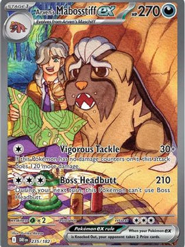 Arven's Mabosstiff ex - 235/182 235 - SV10 Destined Rivals Holofoil
