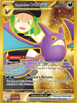 Team Rocket's Crobat ex - 242/182 242 - SV10 Destined Rivals Holofoil
