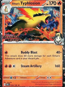 Ethan's Typhlosion (Prerelease) 34 - SV10 Destined Rivals Holofoil