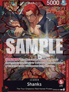 Shanks (Reprint) (OP09-001) - Starter Deck 23: RED Shanks Foil