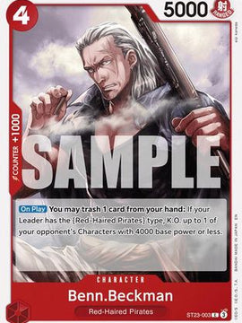 Benn.Beckman (ST23-003) - Starter Deck 23: RED Shanks