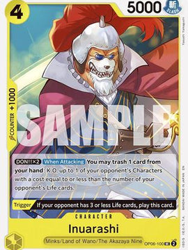 Inuarashi (Reprint) (OP06-100) - Starter Deck 28: GREEN/YELLOW Yamato