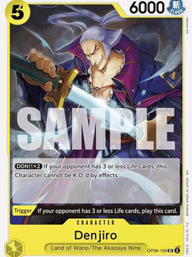 Denjiro (Reprint) (OP06-109) - Starter Deck 28: GREEN/YELLOW Yamato