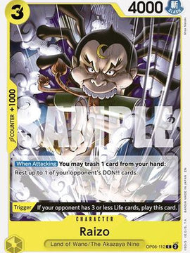Raizo (Reprint) (OP06-112) - Starter Deck 28: GREEN/YELLOW Yamato