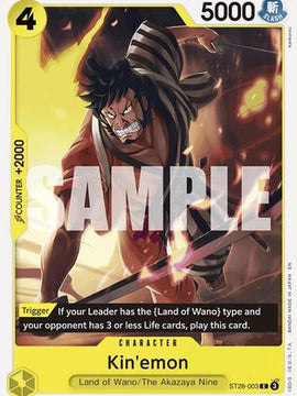 Kin'emon (ST28-003) - Starter Deck 28: GREEN/YELLOW Yamato