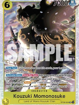 Kouzuki Momonosuke (ST28-004) - Starter Deck 28: GREEN/YELLOW Yamato Foil