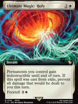Ultimate Magic: Holy (Extended Art) (FIC-110) - Commander: FINAL FANTASY Foil