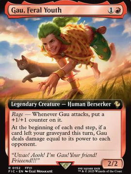 Gau, Feral Youth (Extended Art) (FIC-152) - Commander: FINAL FANTASY Foil