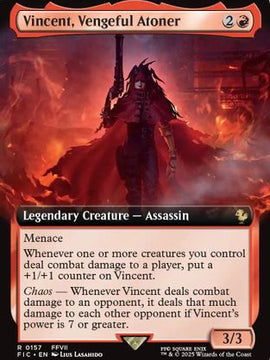 Vincent, Vengeful Atoner (Extended Art) (FIC-157) - Commander: FINAL FANTASY