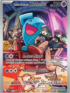 Team Rocket's Wobbuffet 203 - SV Scarlet & Violet Promo Cards Holofoil