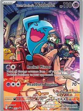Team Rocket's Wobbuffet (Pokemon Center Exclusive) 203 - SV Scarlet & Violet Promo Cards Holofoil