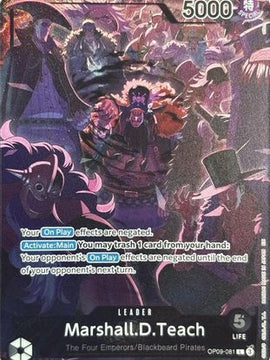 Marshall.D.Teach (English Version 2nd Anniversary Set) (OP09-081) - One Piece Promotion Cards Foil