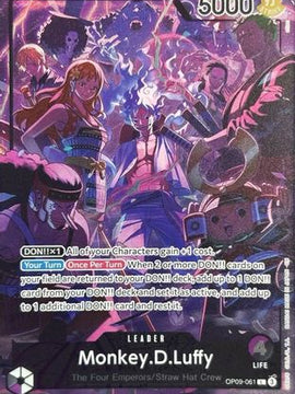 Monkey.D.Luffy (English Version 2nd Anniversary Set) (OP09-061) - One Piece Promotion Cards Foil