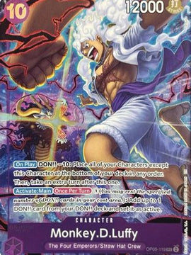 Monkey.D.Luffy (119) (English Version 2nd Anniversary Set) (OP05-119) - One Piece Promotion Cards Foil