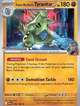 Team Rocket's Tyranitar (Pokemon Center Exclusive) 96 - Miscellaneous Cards & Products