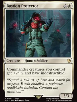 Bastion Protector (Surge Foil) (FIC-233) - Commander: FINAL FANTASY Foil
