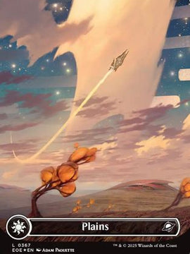 Plains (0367) (Borderless) (Galaxy Foil) (EOE-367) - Edge of Eternities Foil