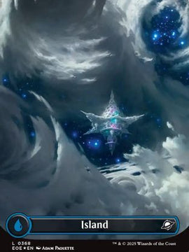 Island (0368) (Borderless) (Galaxy Foil) (EOE-368) - Edge of Eternities Foil