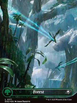 Forest (0371) (Borderless) (Galaxy Foil) (EOE-371) - Edge of Eternities Foil