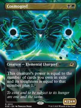 Cosmogoyf (Borderless) (EOE-313) - Edge of Eternities Foil