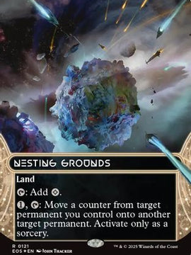Nesting Grounds (0121) (Borderless) (Galaxy Foil) (EOS-121) - Edge of Eternities: Stellar Sights Foil
