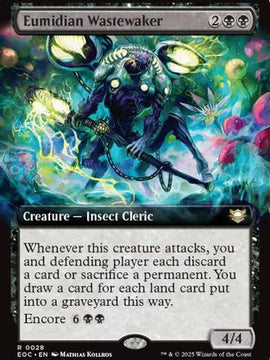Eumidian Wastewaker (Extended Art) (EOC-028) - Commander: Edge of Eternities