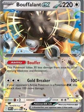 Bouffalant ex 77 - SV White Flare Holofoil