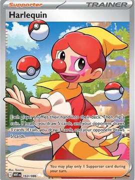 Harlequin - 163/086 163 - SV White Flare Holofoil