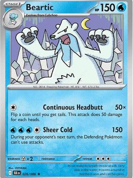 Beartic 26 - SV Black Bolt Holofoil