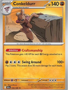 Conkeldurr 49 - SV Black Bolt Holofoil