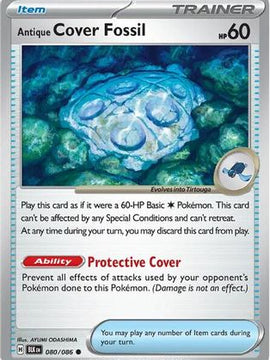 Antique Cover Fossil 80 - SV Black Bolt Reverse Holofoil