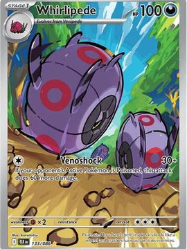 Whirlipede - 133/086 133 - SV Black Bolt Holofoil