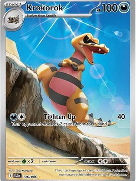 Krokorok - 136/086 136 - SV Black Bolt Holofoil