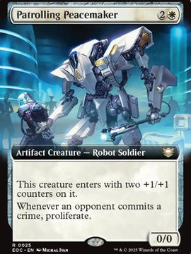 Patrolling Peacemaker (Extended Art) (EOC-025) - Commander: Edge of Eternities