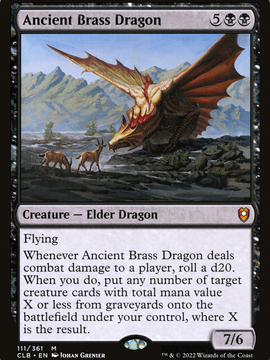 Ancient Brass Dragon (CLB-111) - Commander Legends: Battle for Baldur's Gate