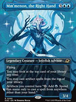Mm'menon, the Right Hand (Borderless) (EOE-290) - Edge of Eternities Foil