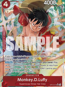 Monkey.D.Luffy (Alternate Art) (OP12-015) - Legacy of the Master Foil