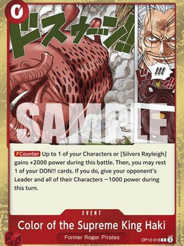 Color of the Supreme King Haki (OP12-018) - Legacy of the Master Foil