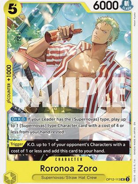 Roronoa Zoro (113) (OP12-113) - Legacy of the Master