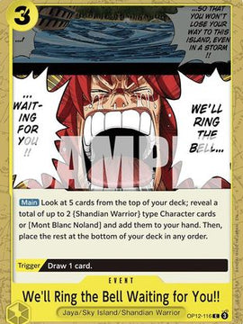 We'll Ring the Bell Waiting for You!! (OP12-116) - Legacy of the Master