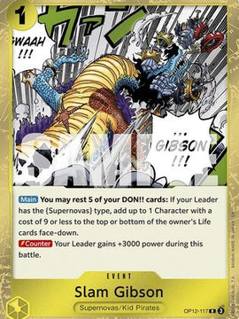 Slam Gibson (OP12-117) - Legacy of the Master Foil