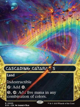 Cascading Cataracts (0005) (Borderless) (EOS-005) - Edge of Eternities: Stellar Sights Foil