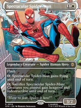 Spectacular Spider-Man (Borderless) (SPM-014) - Marvel's Spider-Man Foil