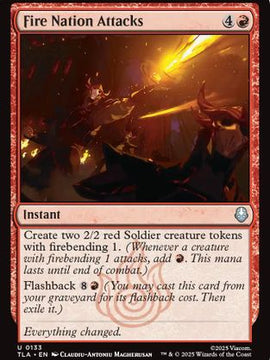 Fire Nation Attacks (TLA-133) - Avatar: The Last Airbender Foil