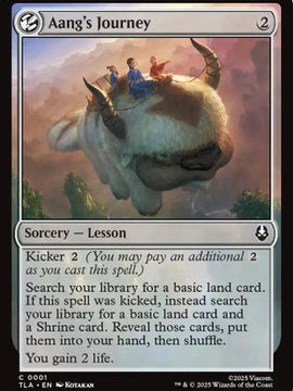 Aang's Journey (TLA-001) - Avatar: The Last Airbender Foil