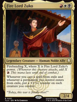 Fire Lord Zuko (TLA-221) - Avatar: The Last Airbender