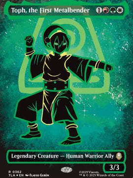 Toph, the First Metalbender (Borderless Battle Pose) (TLA-362) - Avatar: The Last Airbender Foil