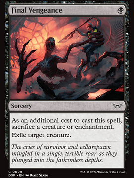 Final Vengeance (DSK-099) - Duskmourn: House of Horror Foil