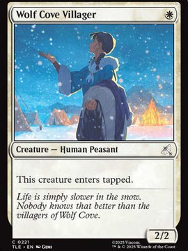 Wolf Cove Villager (TLE-221) - Avatar: The Last Airbender: Eternal-Legal Foil