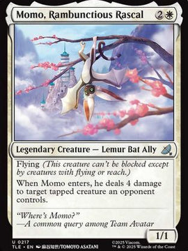 Momo, Rambunctious Rascal (TLE-217) - Avatar: The Last Airbender: Eternal-Legal Foil